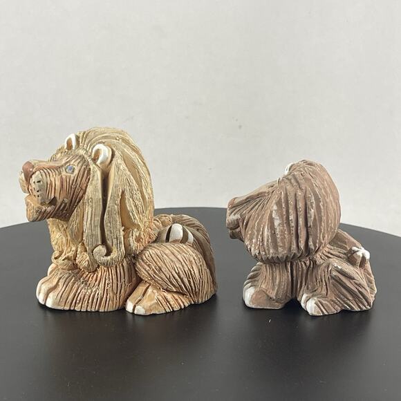 Two Vintage Artesania Rinconada Regal Lion Retired Uruguay Figurine - Picture 3 of 8